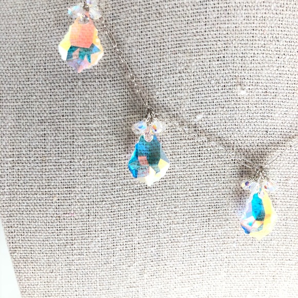 Crystal chandelier drop necklace - Picture 3 of 5